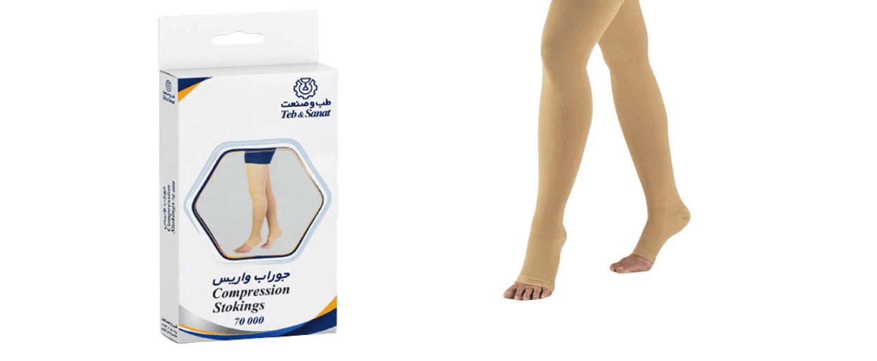 واریس پا چیست؟ بررسی علل، علائم + درمان 4 جوراب وازیس پا طب و صنعت
